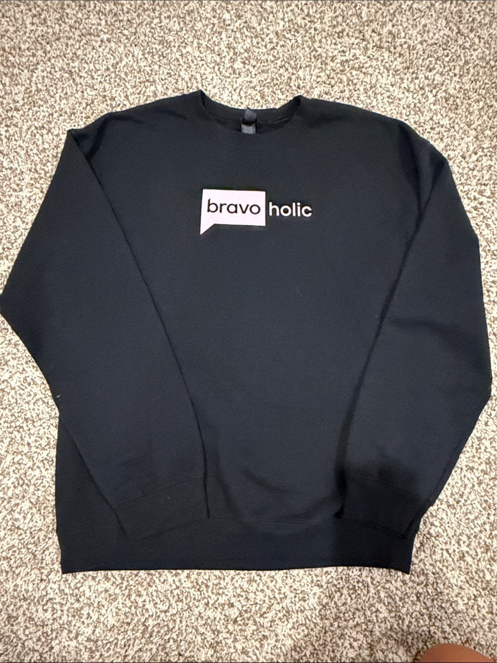 Bravo TV bravoHolic Men's Black Crewneck Sweater real housewives summer house